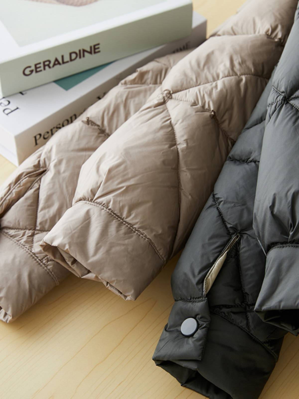 White duck down designer down jacket coat coat