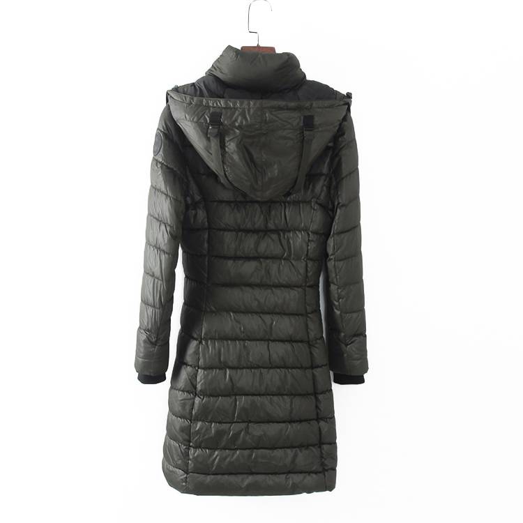 Fashion, simple slimming with hat cotton jacket