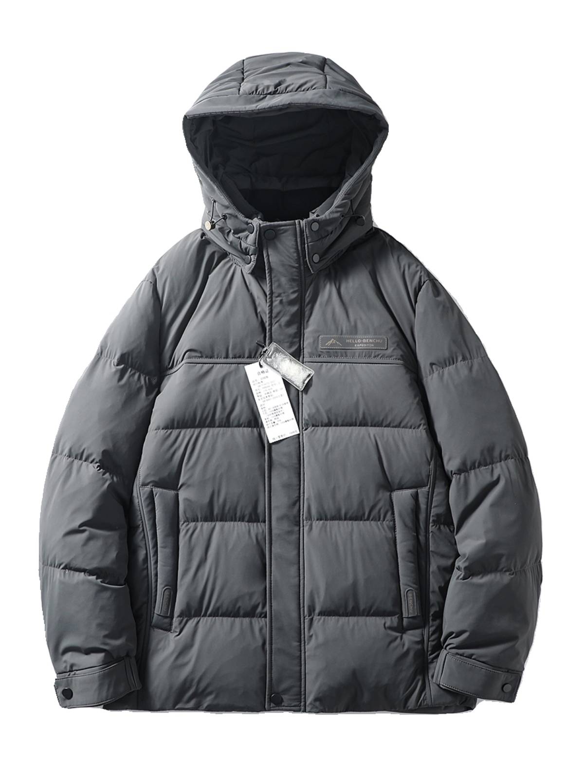Wind -proof waterproof caps can remove duck down jacket jacket