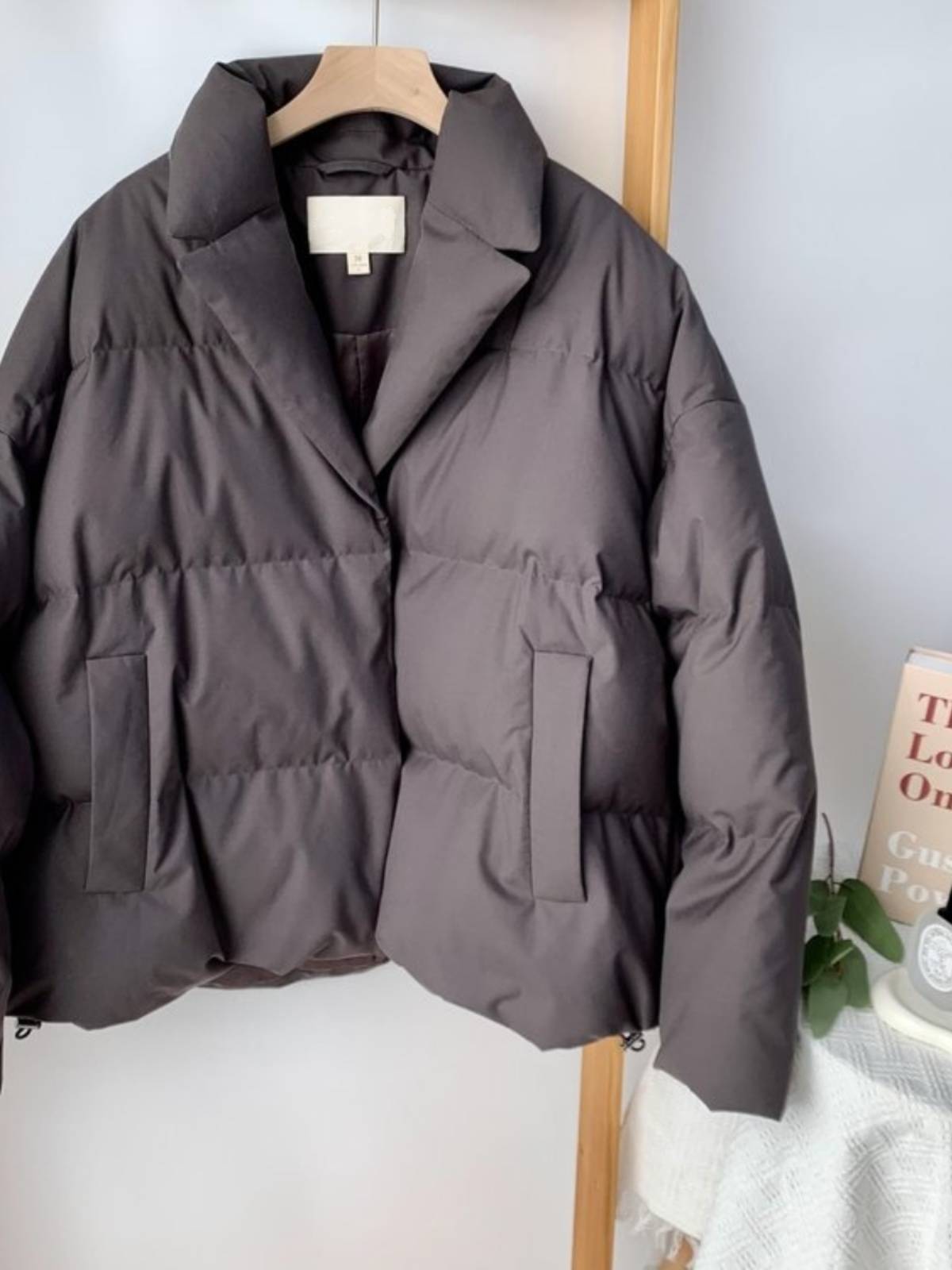 Wool Reinforcement Woven 90 White Goose Velvet down jacket