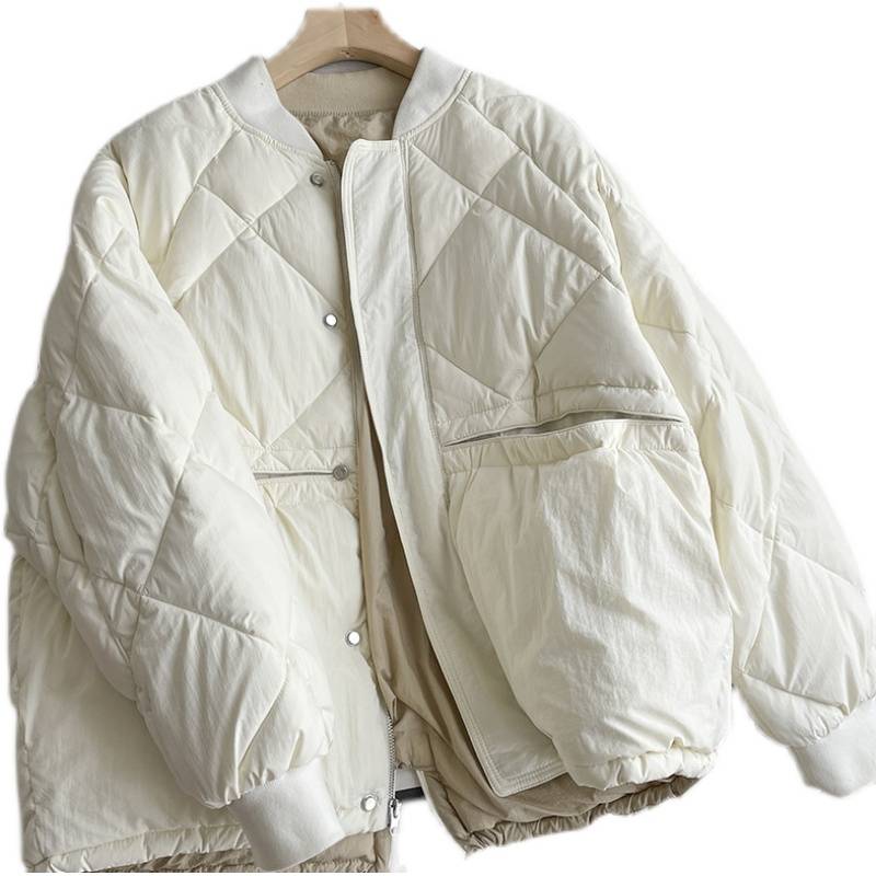 The first -line big brand discounts withdrawn the scissors women's clothing tail single clearance short baseball led down jacket jacket