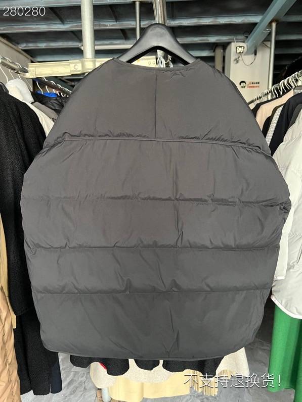 Factory exports to the original single -breasted side zipper front zipper front zipper front and back long down jacket female