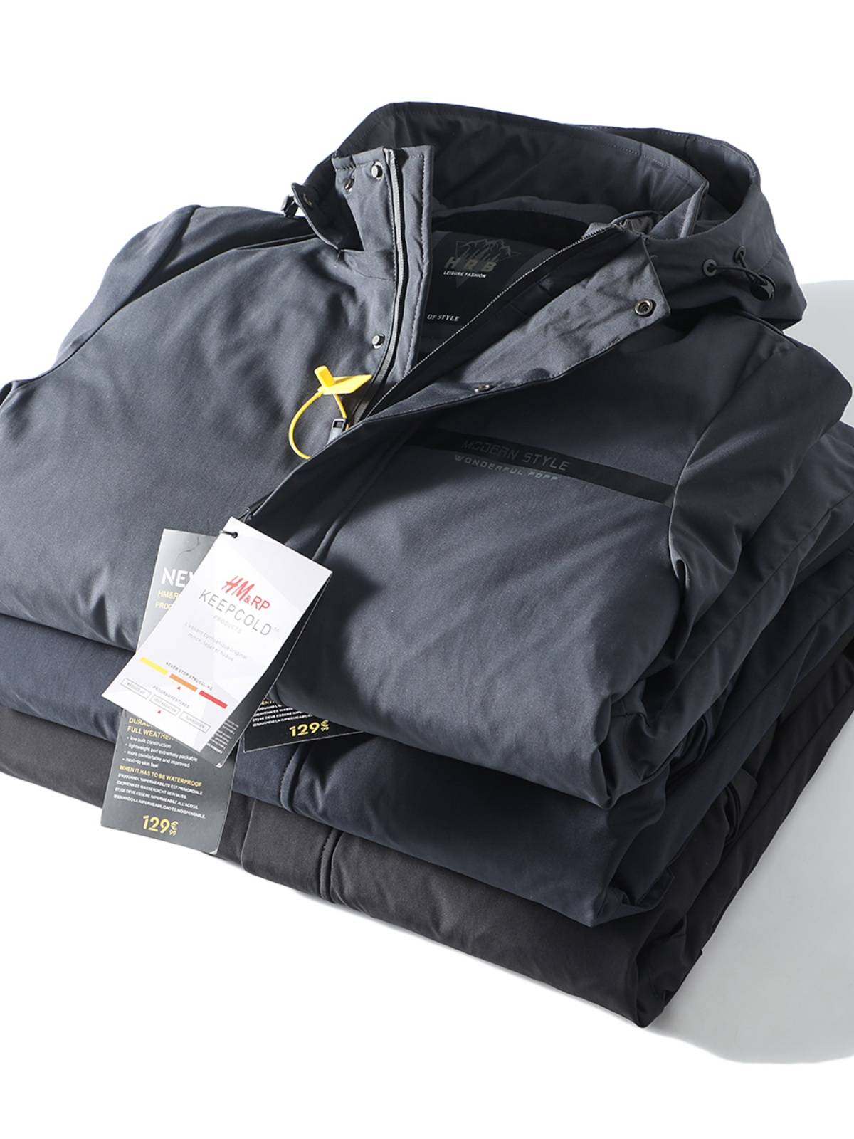 Big Goose Velvers III outdoor Men's Men's Men's Medium Long Hooding Wind and Warm Casual down jacket tide