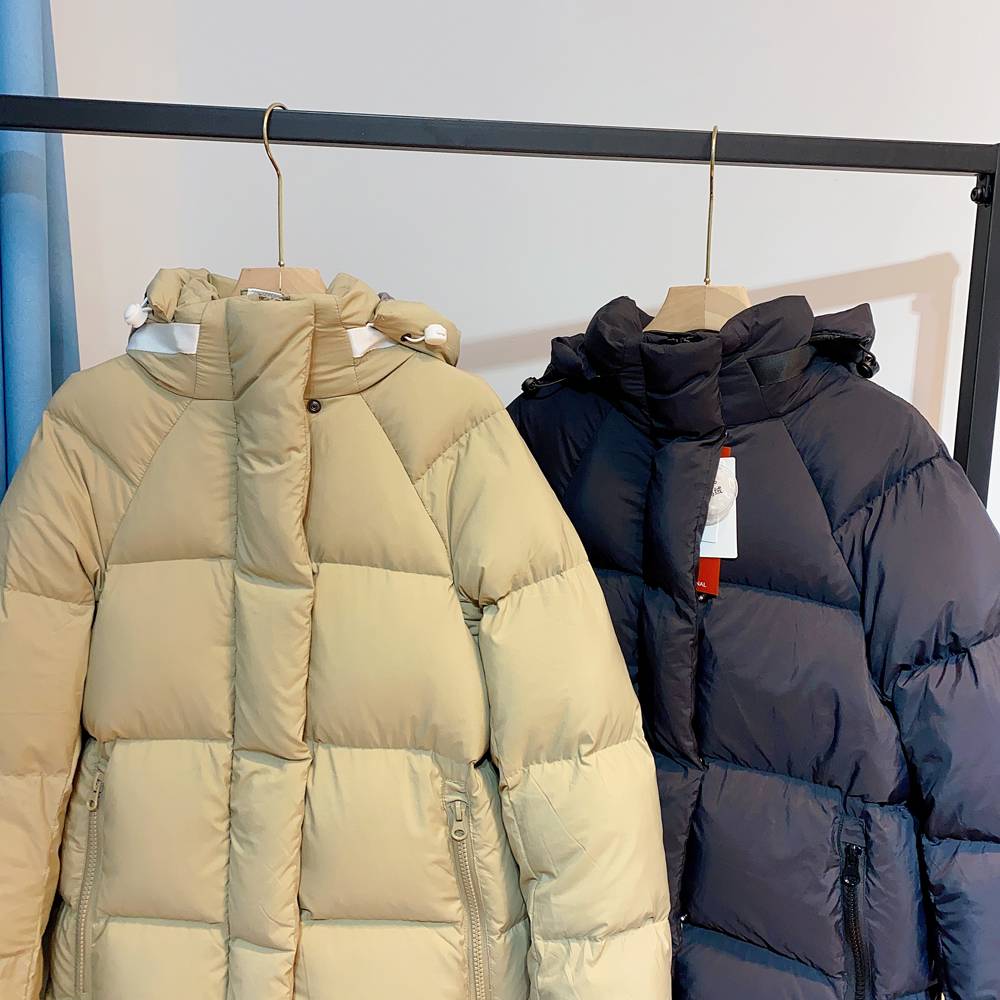 95 white duck down!Giant Bao Naner High -quality new capsule down jacket warm hooded hooded thick bread clothing winter female