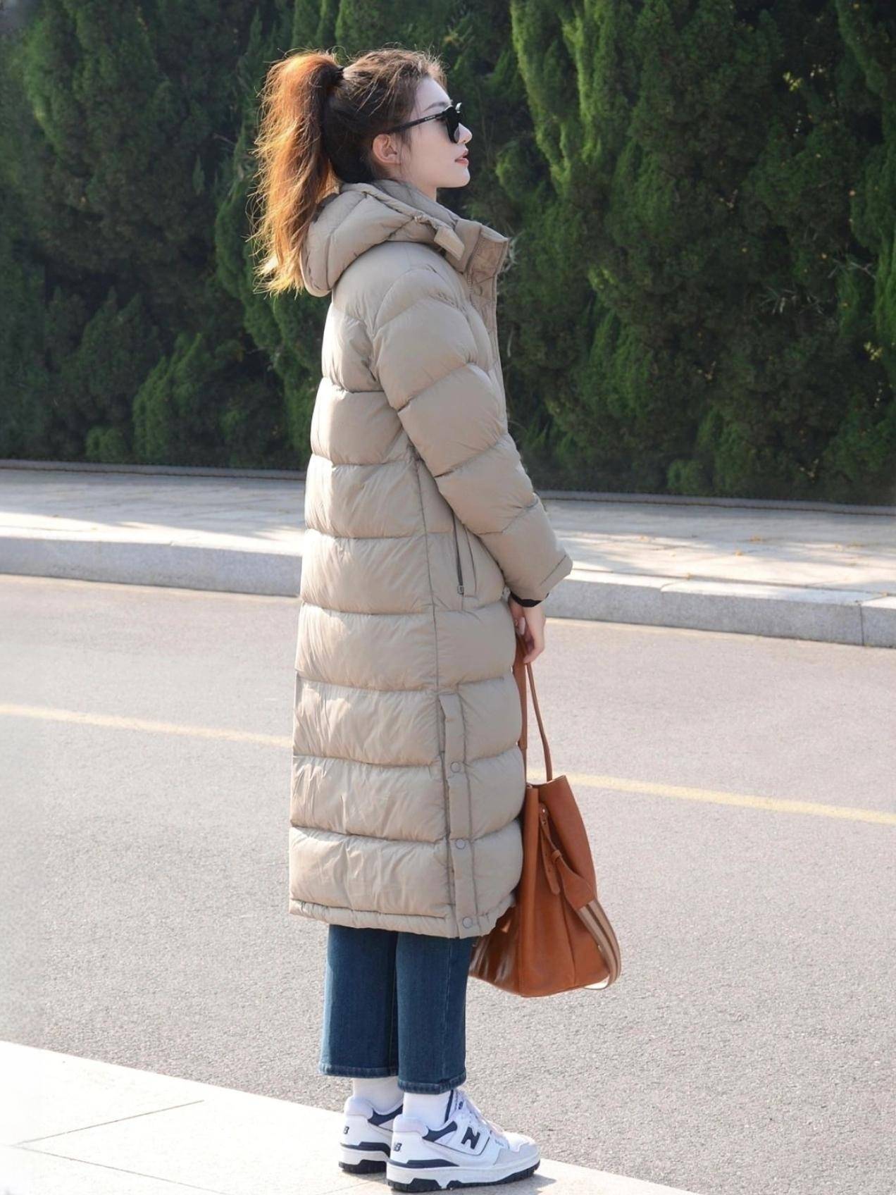 Three defense 90 white goose velvet couple down jacket long overlap thickened cold resistance-30 degrees down jacket lady winter