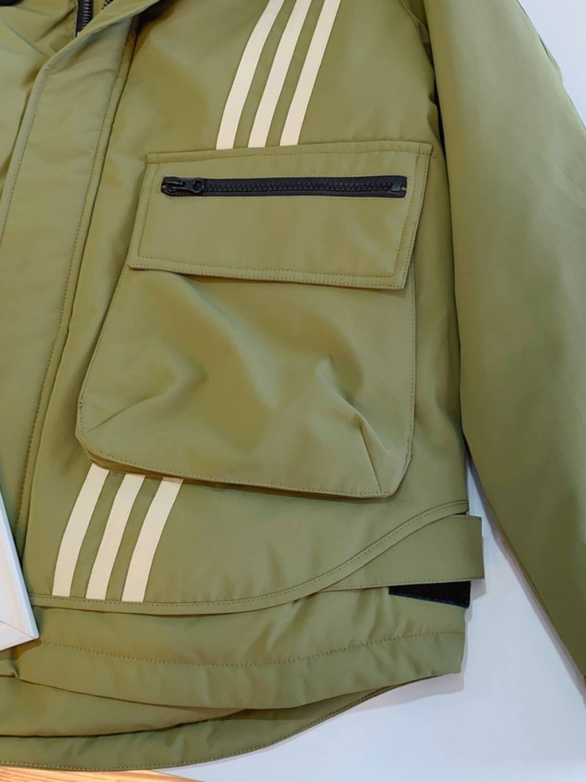 Gongguang Mid -length hooded hood