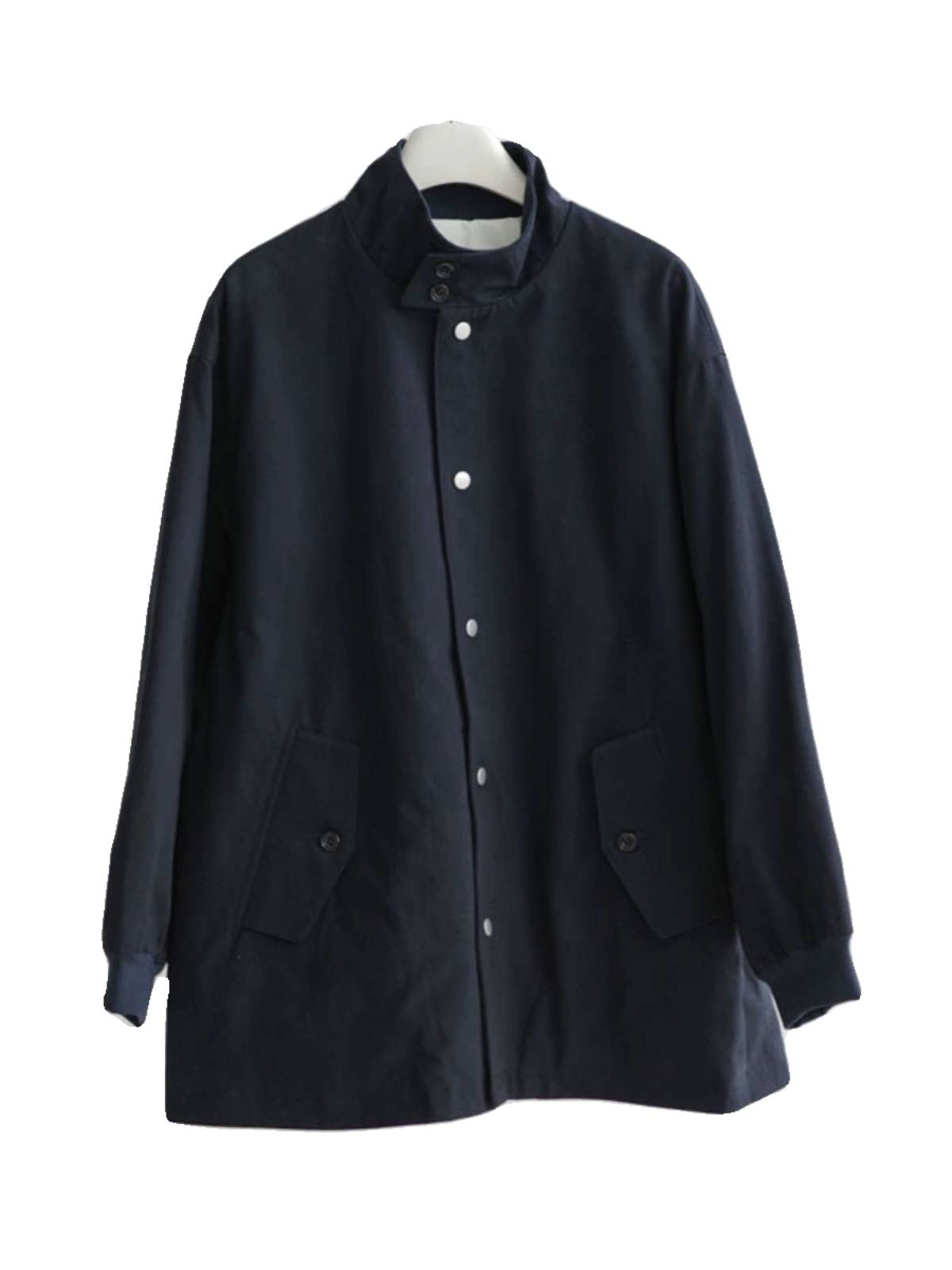 Flat 90 white goose velvet collar trench jacket down jacket