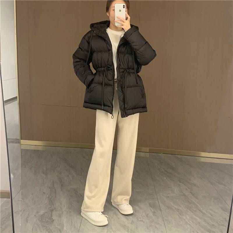 90 White Goose Velvet Pumping Rope with hooded waist