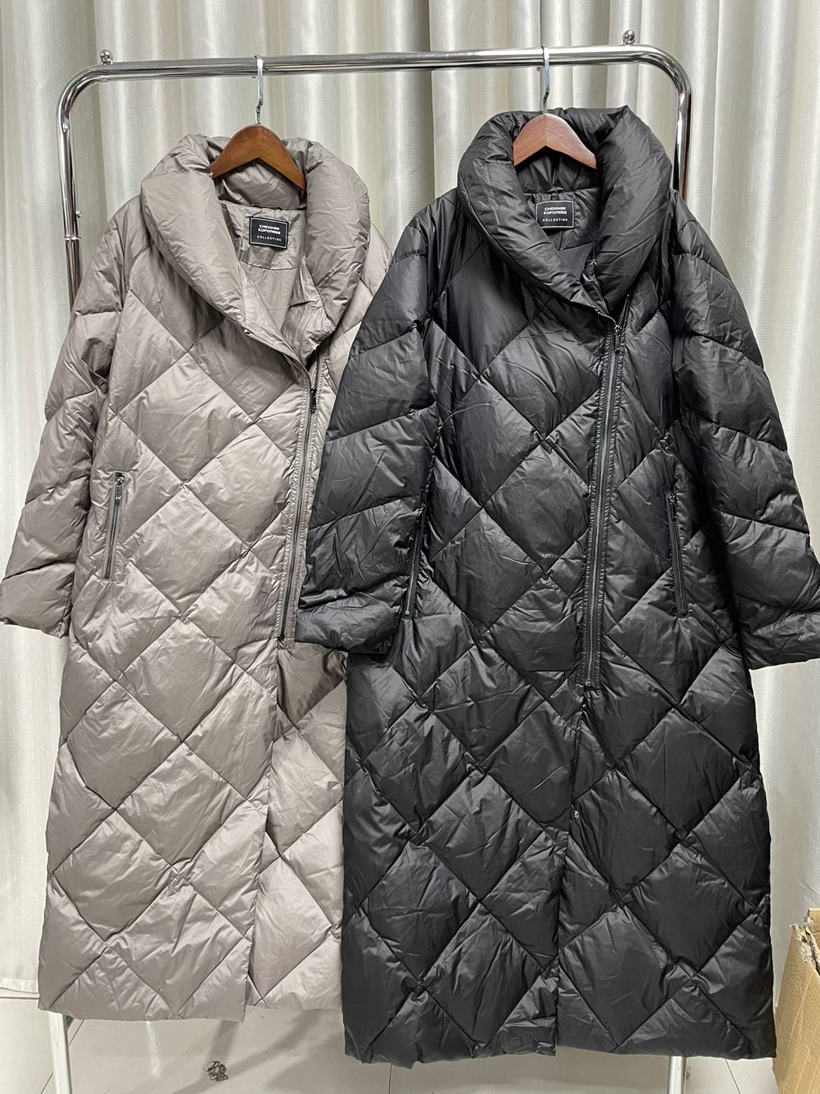 Ghellar down jacket female medium long 23 winter jacket new high -end high -end Korean down jacket