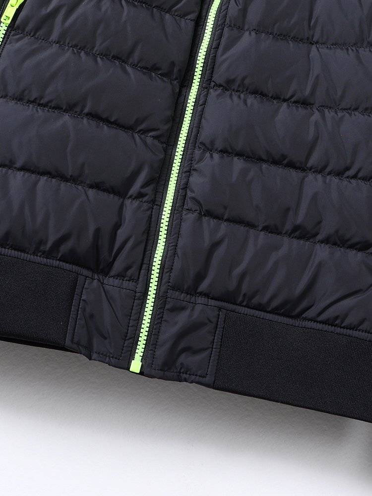 Big -cut label autumn and winter men's stand -up collar short casual down jackets, light, warm and warm shirt outside the tide