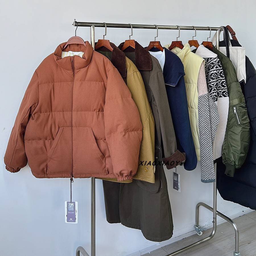 Self -left outdoor collar wool woolen woolen woolen woolen shirt short down jacket bread clothes