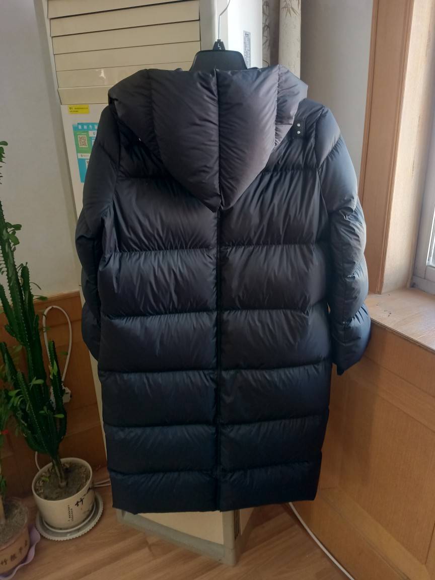 Original single Canadian classic women's 90%white goose velvet long down jacket jacket.