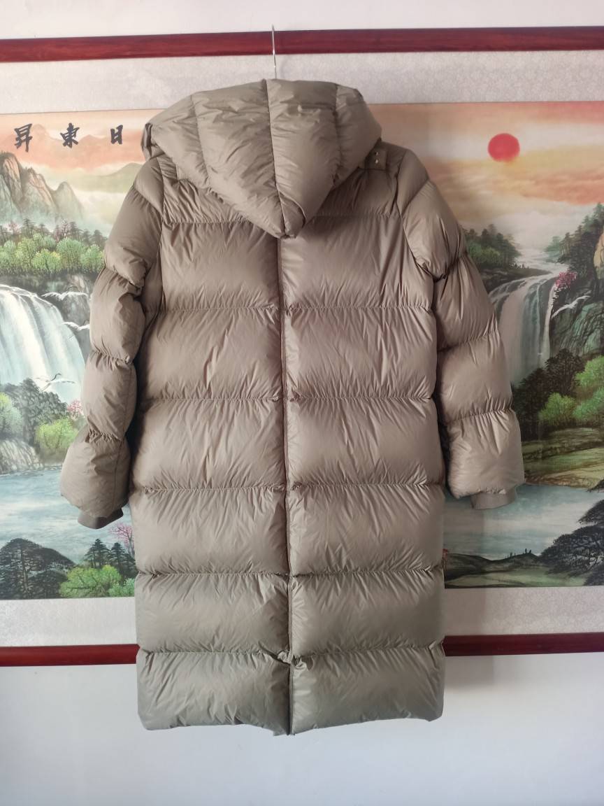 Original single Canadian classic women's 90%white goose velvet long down jacket jacket.