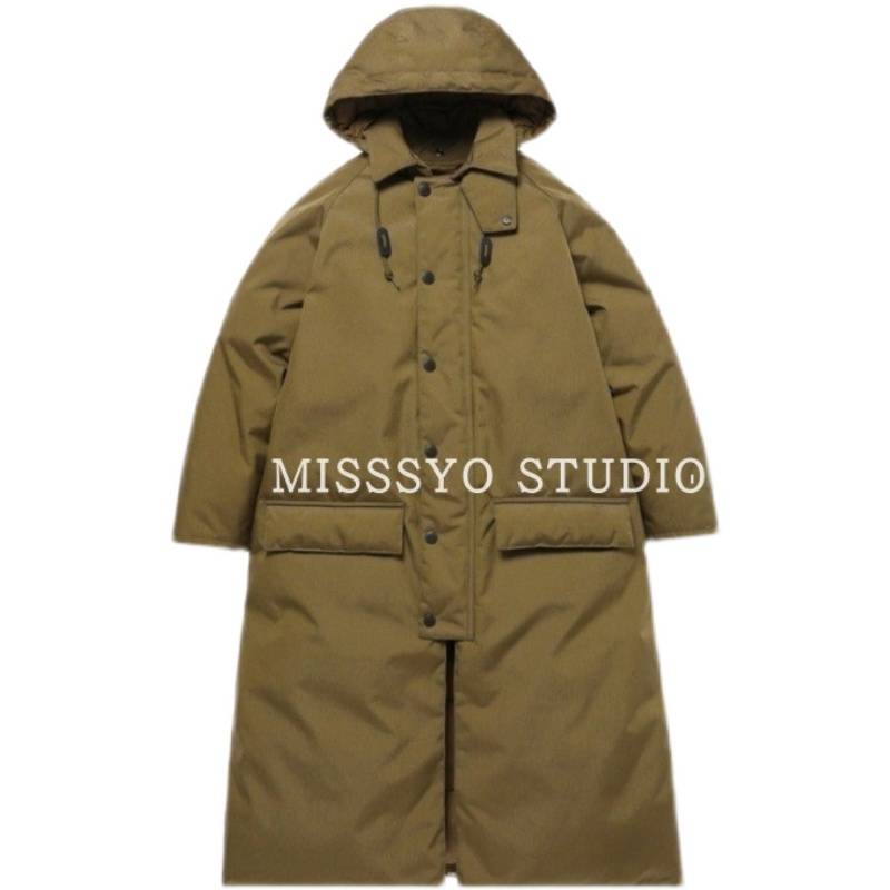Japanese long down jacket jacket neutral