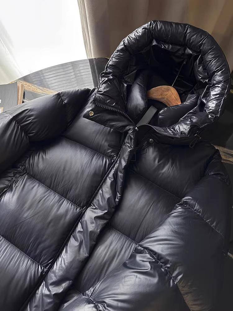90 white duck down thickened warm long down jacket