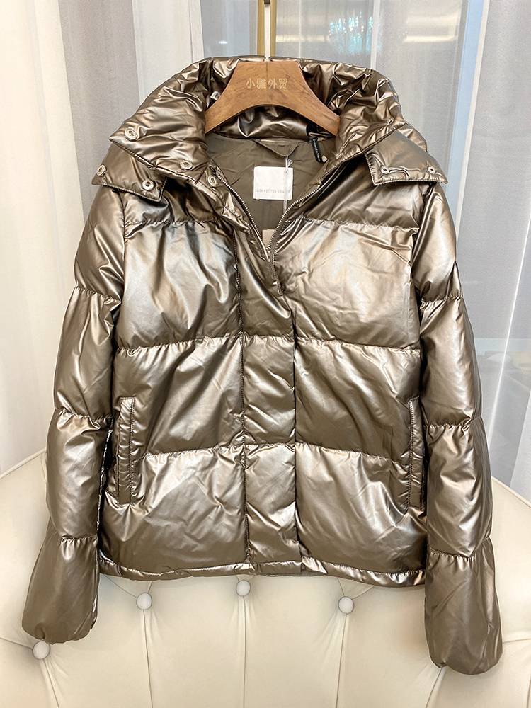 Special offer waterproof and pollution -proof coating bright face connecting down jacket