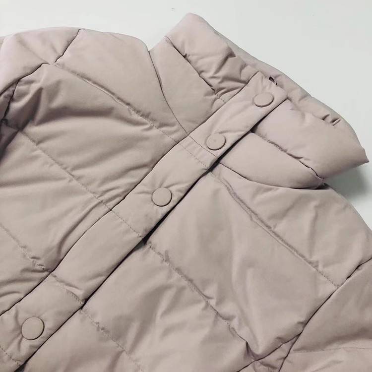 Middle -length white duck down down jacket Europe and the United States