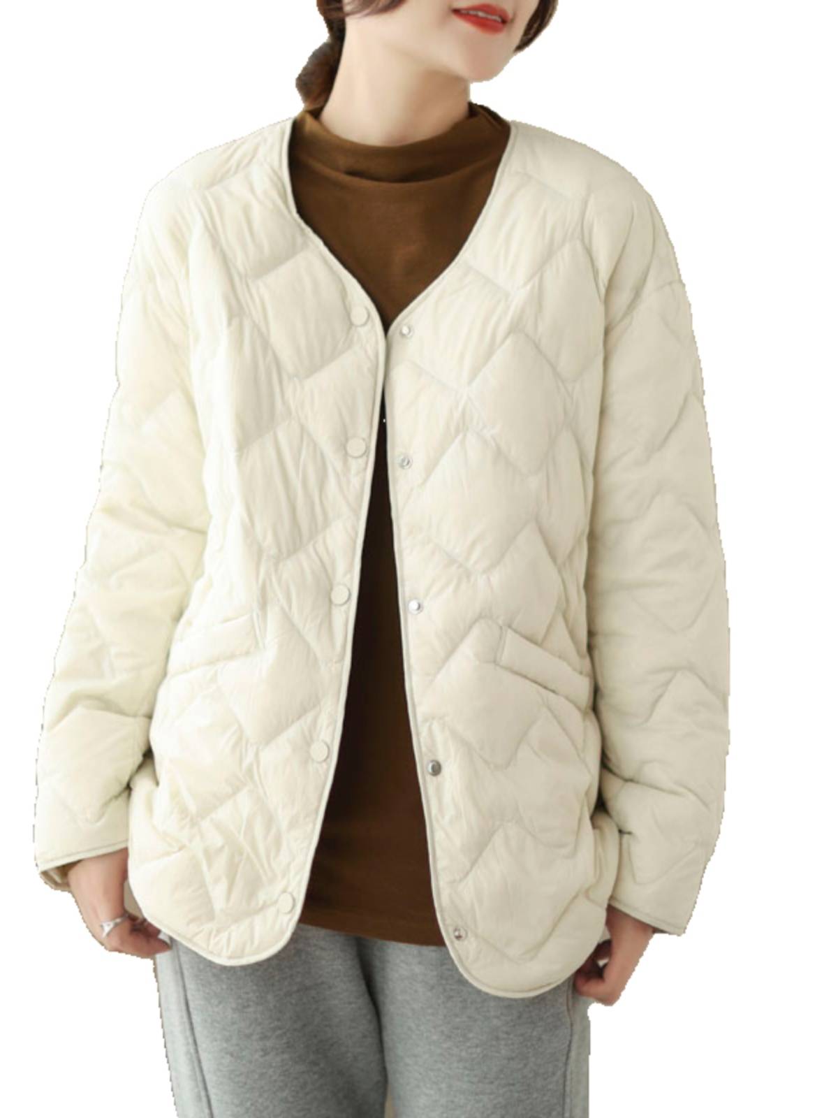 Clear warehouse warm down cotton jacket casual loose cotton