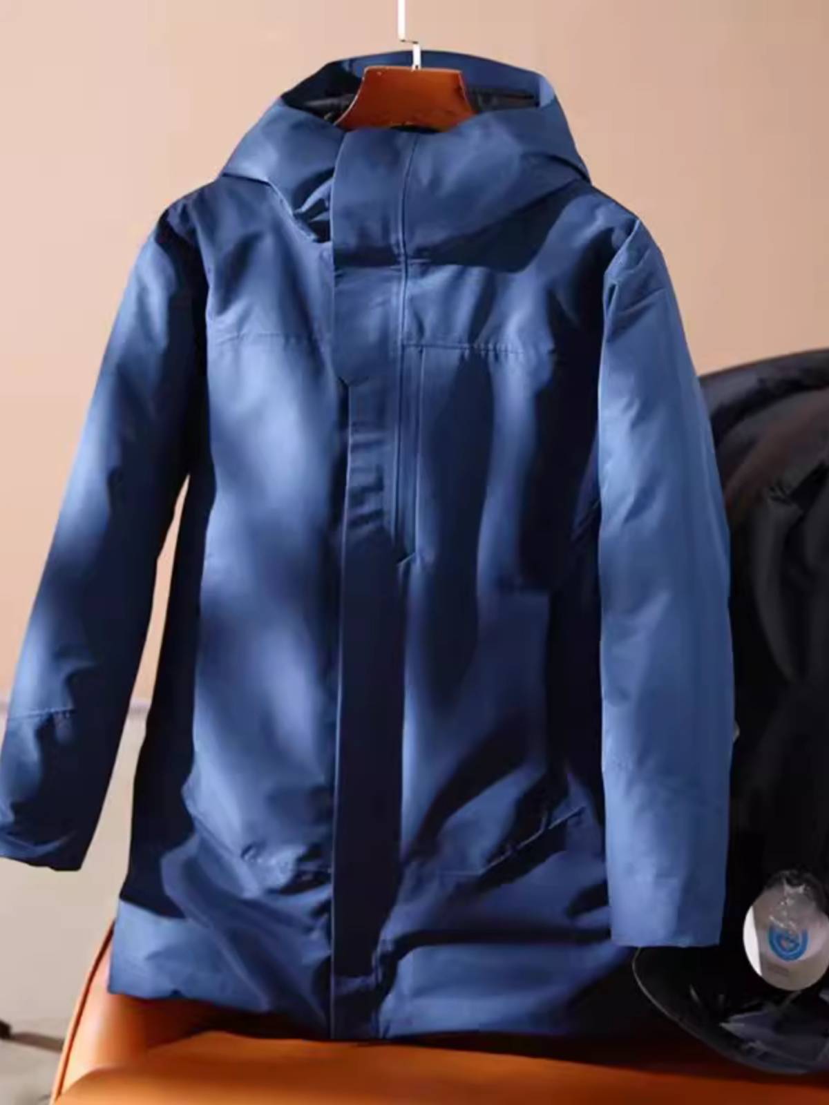 Men's high -end 90 goose down medium long down jacket