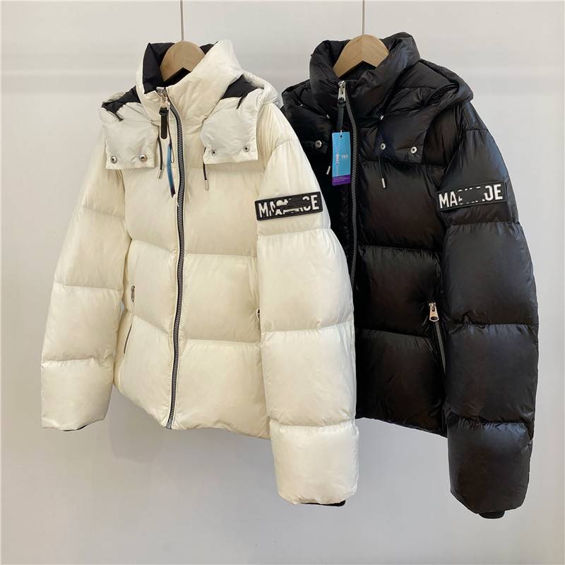 Single ~ Star MA*CK90 white duck duck 800 pink hat thickened warm down jacket casual bread suit