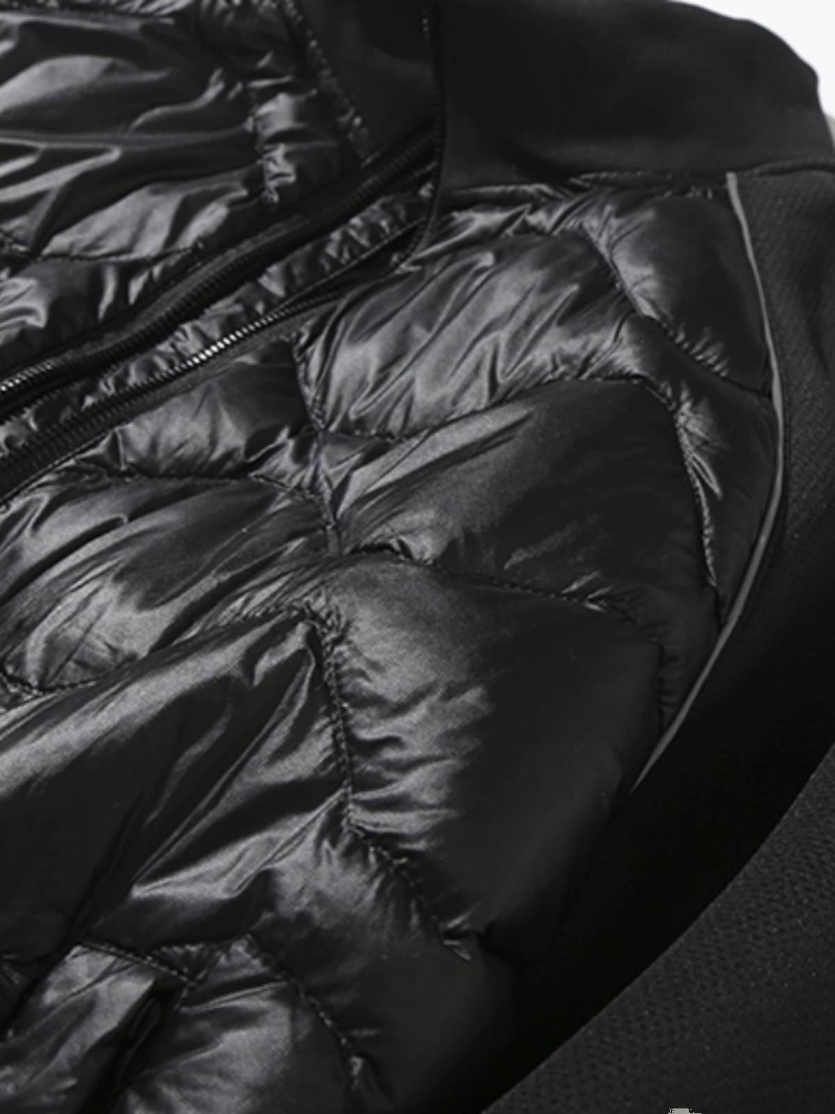 Men's stitching stand -up collar down jacket outer tide
