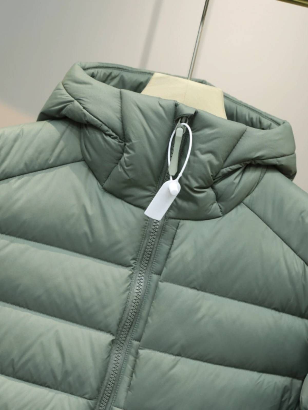 Men's hooded warm 90 white duck velvet windproof down jacket