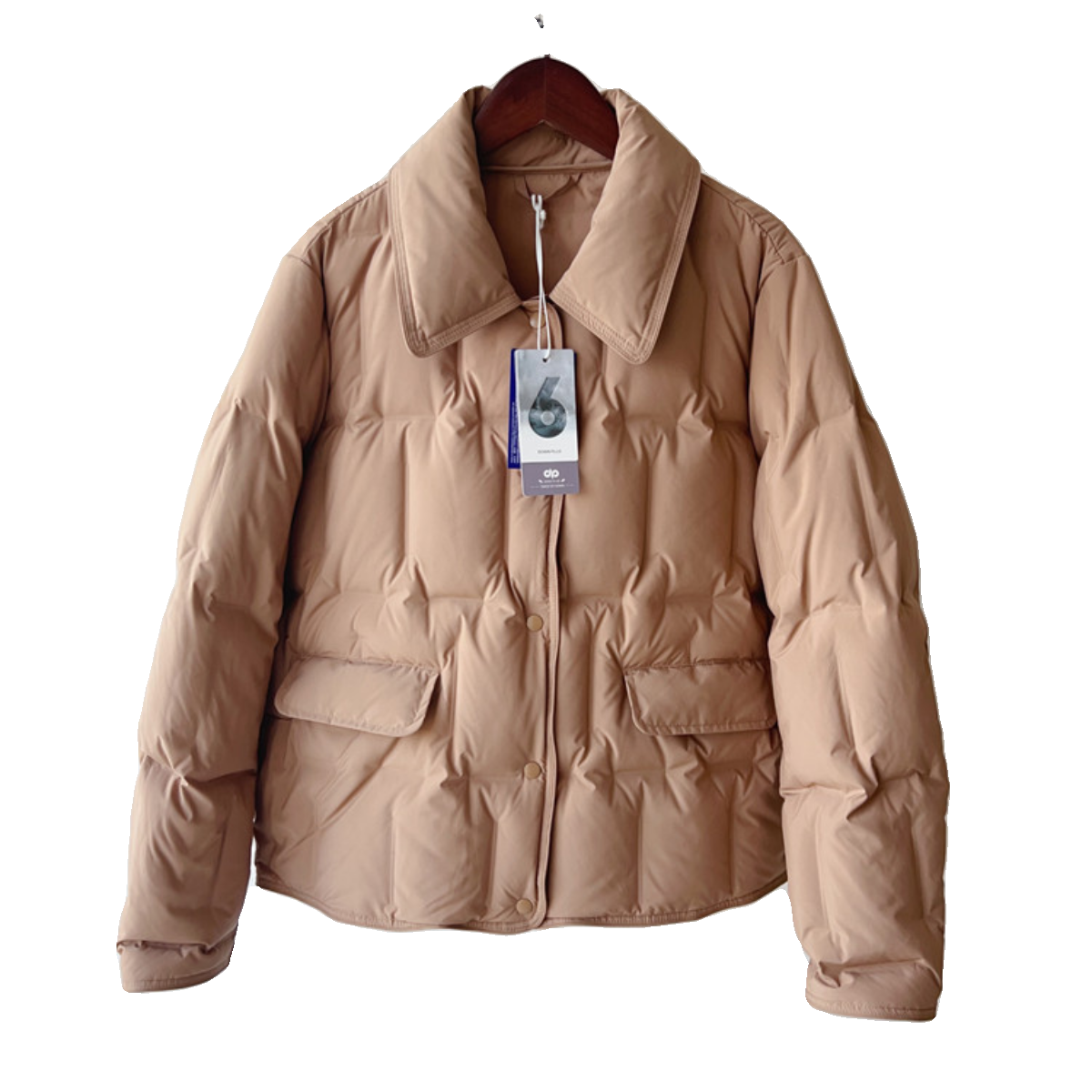 2023 Autumn and winter short down jackets Simple and versatile commute lapel can be traced back to 90 white duck down light loose jacket