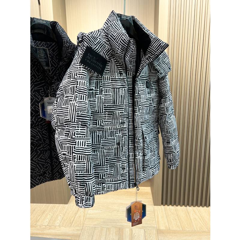 Multifunctional white goose velvet pole cold down jacket