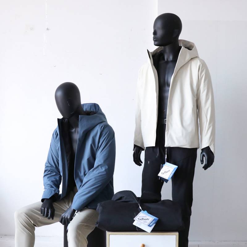 Cake -side outdoor!90 white duck down thick down jacket tide