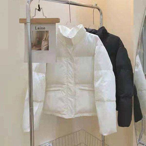 Loose down jacket bread clothes short white duck down jacket