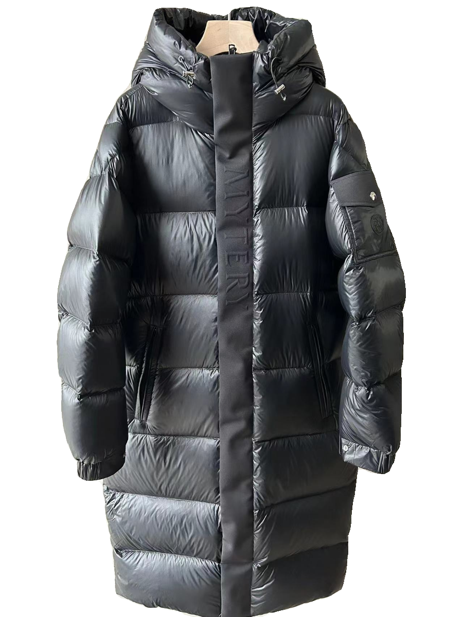 1184 autumn and winter long goose velvet fashion down jacket