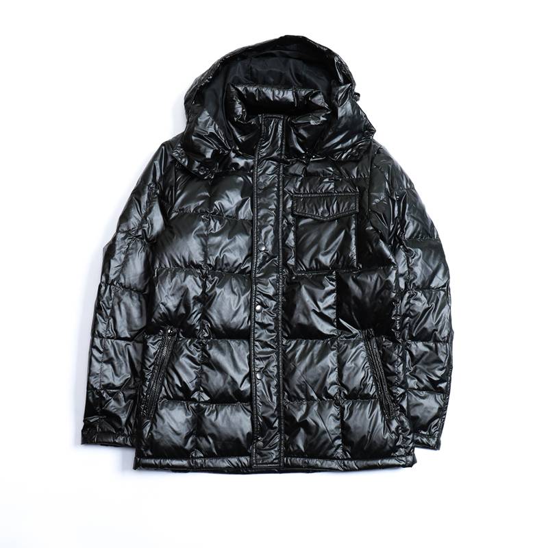 Special offer for daily single cargo off -hat removal of black down jacket