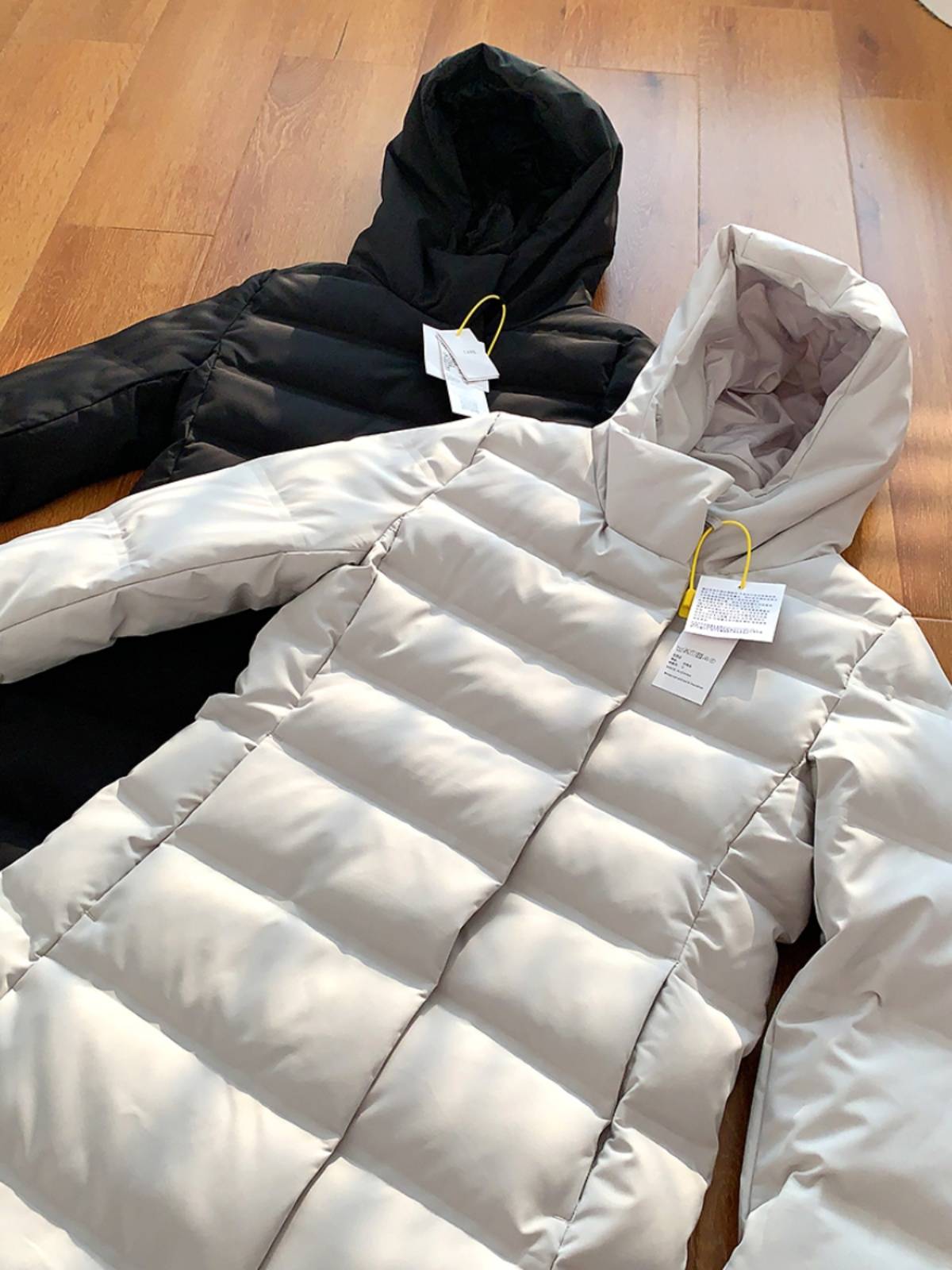Seamless down jacket mid -length coat jacket