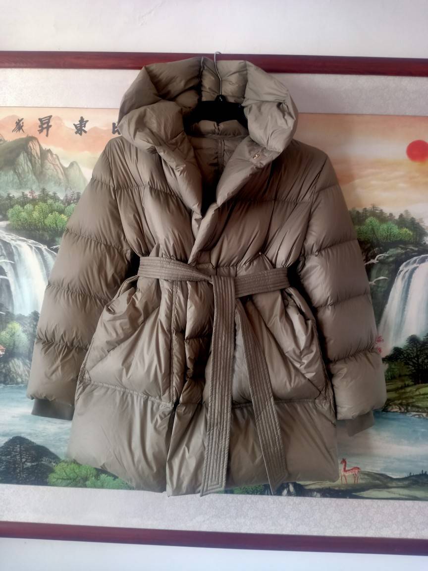 Original single women's winter Canadian classic 90%white goose down medium long down jacket jacket
