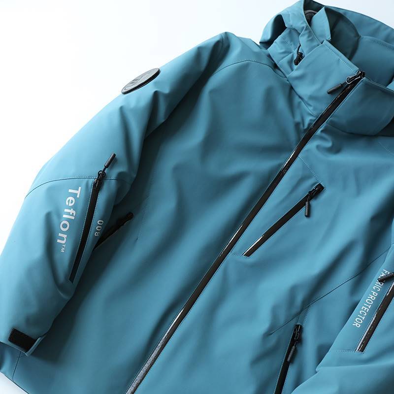 Outdoor casual cold and warm hooded down jacket