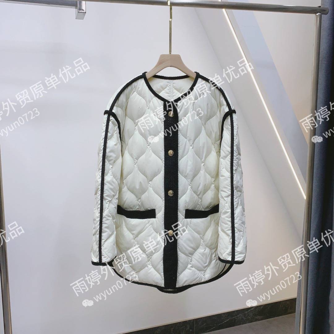 23 years of winter model South Korea's original single -collar diamond -shaped stitching conventional down jacket