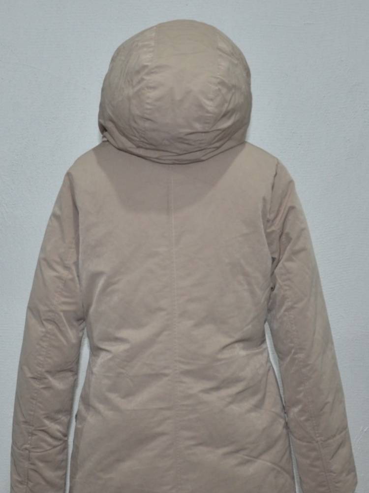 Sanjiao Tong Commodity Mid -length hooded thickened down jacket