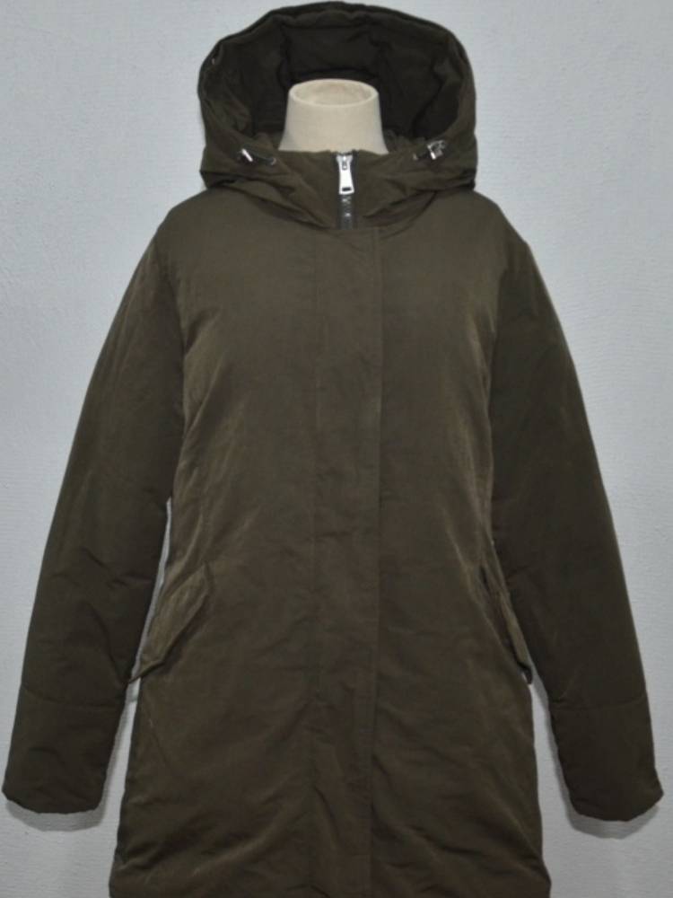 Sanjiao Tong Commodity Mid -length hooded thickened down jacket