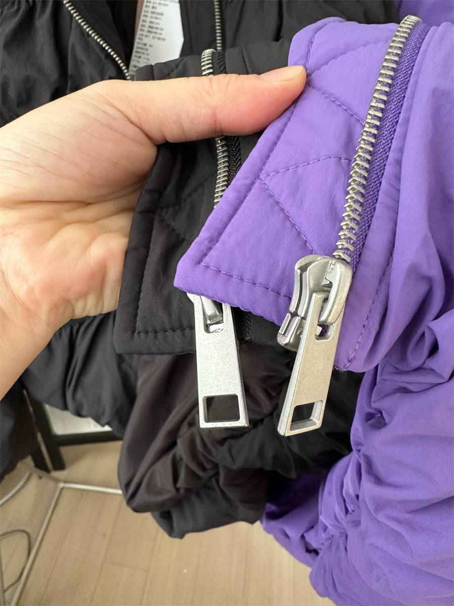 Soft 90 white duck down standing collar loose down jacket