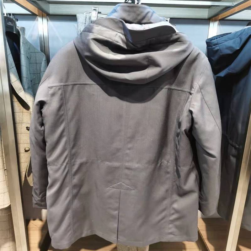 Men's down jacket Goose Velvet Living Noodles, wearing two Italian imported wool fabrics, Hungarian goose down business models