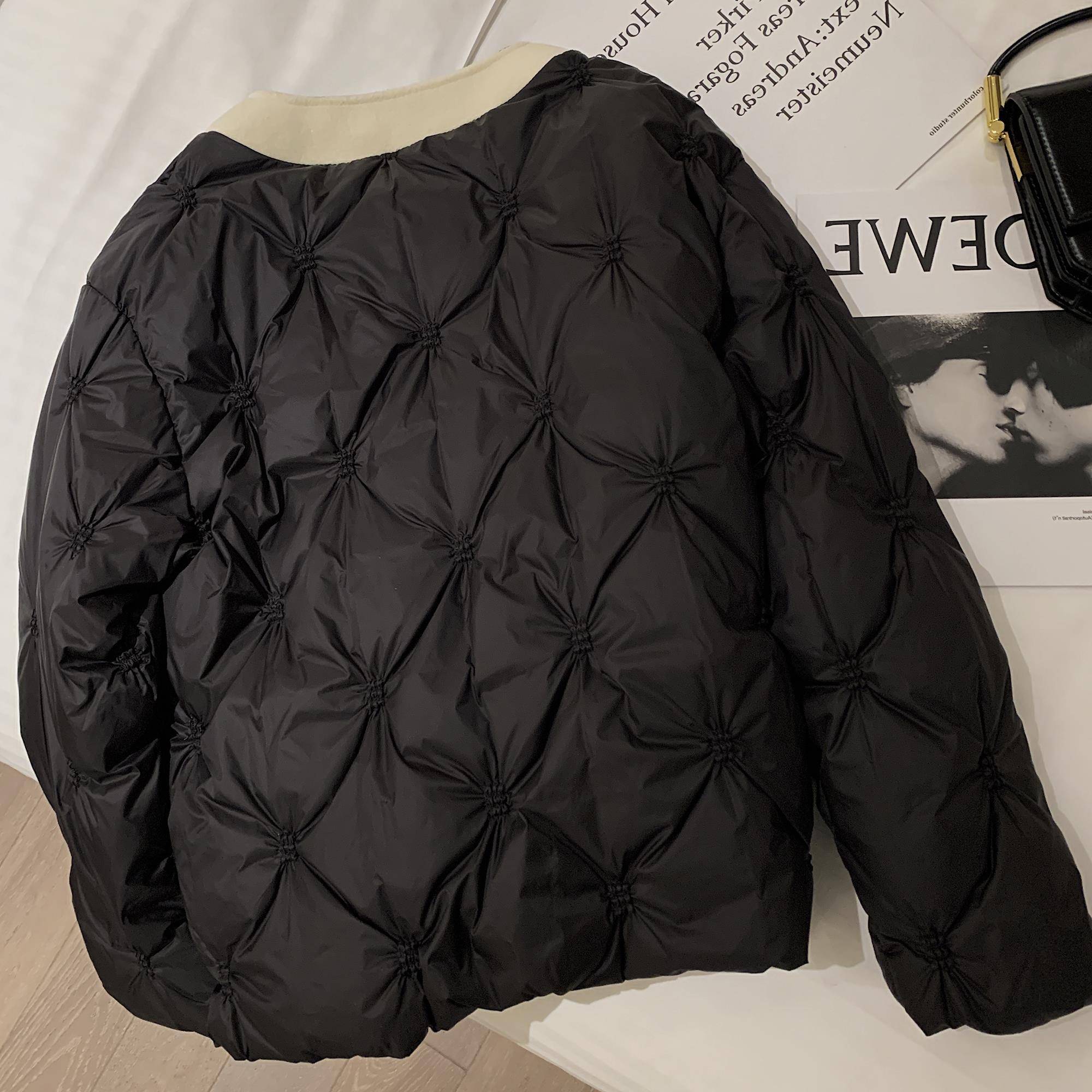 Spring and autumn jackets of thin short down cotton jackets