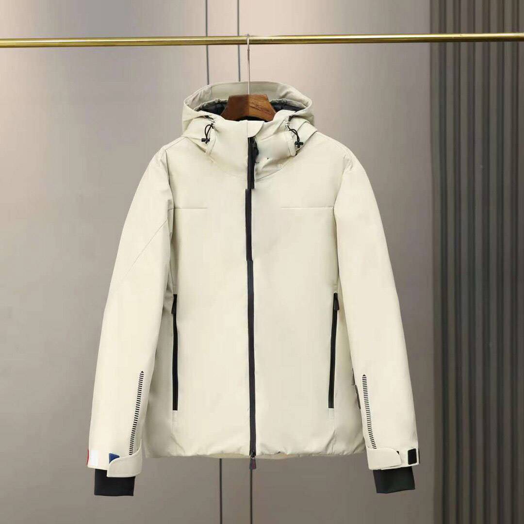 2023 Hat -hooded outdoor windproof waterproof windproof wind and snow -wrapped outdoor mid -length down jacket jacket snow flaskly skiing