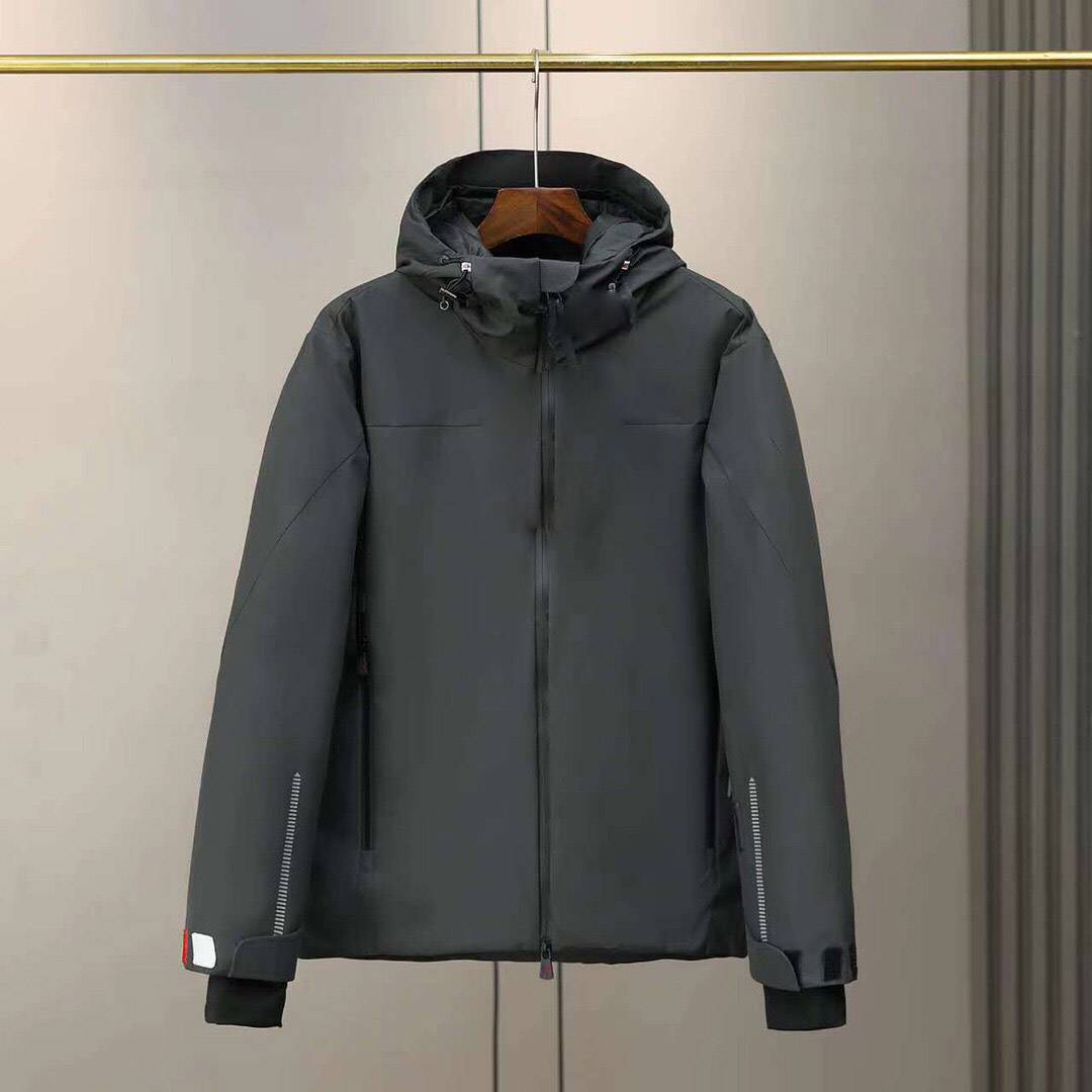 2023 Hat -hooded outdoor windproof waterproof windproof wind and snow -wrapped outdoor mid -length down jacket jacket snow flaskly skiing