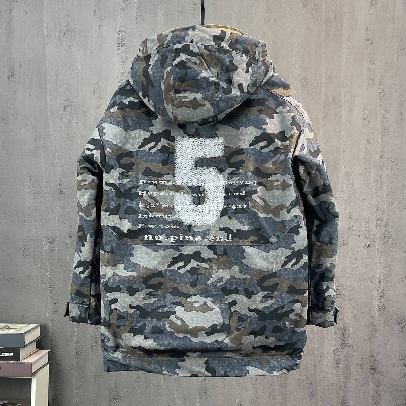 Tail Single Men's Winter Middle Long