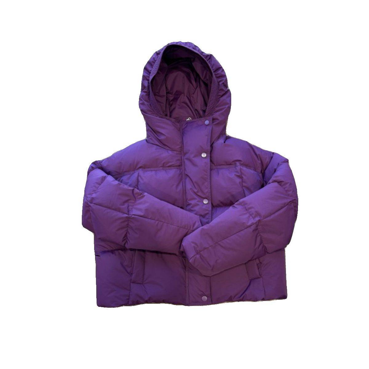 Online 1600+!National standard 90 white goose velvet short hooded puff down jacket women's winter new