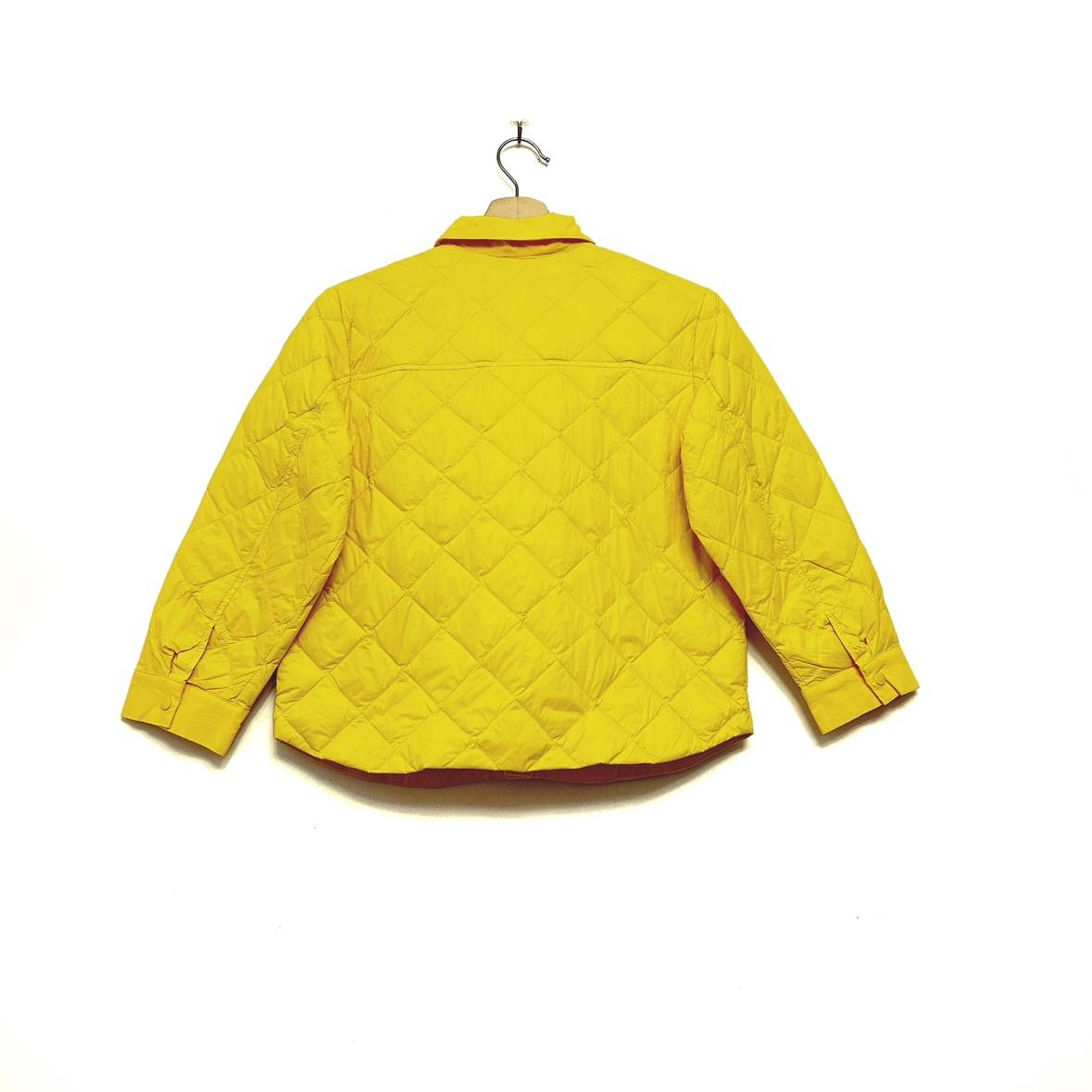 Brand discounts autumn and winter fashion solid color lapel symmetrical pocket design outside wear inside with thin down
