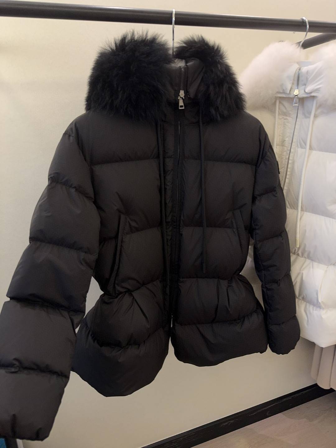 European Station 2024 Winter Monaged Short Mocho Short Thickens Thickening Limao Big Mashi Waste Perigening Ladies Plel Jacket