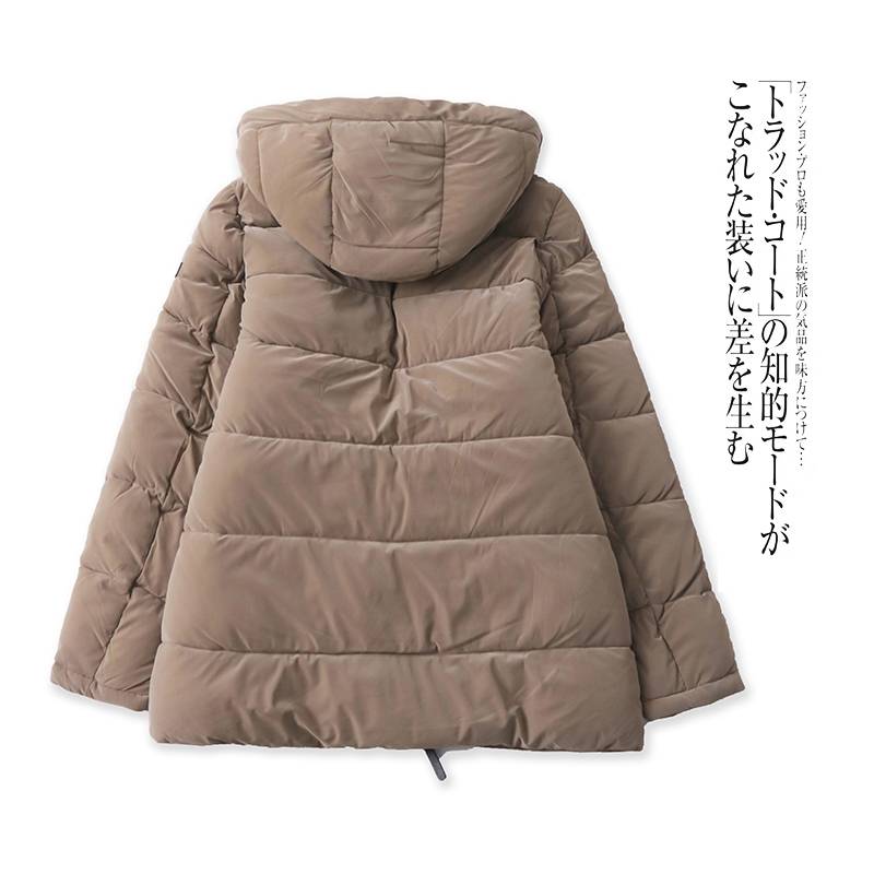 Japanese Single Ms. Cotton Clothing Early Spring New Hooding Bread Server Korean Edition Loose Leisure Fashion Cotton