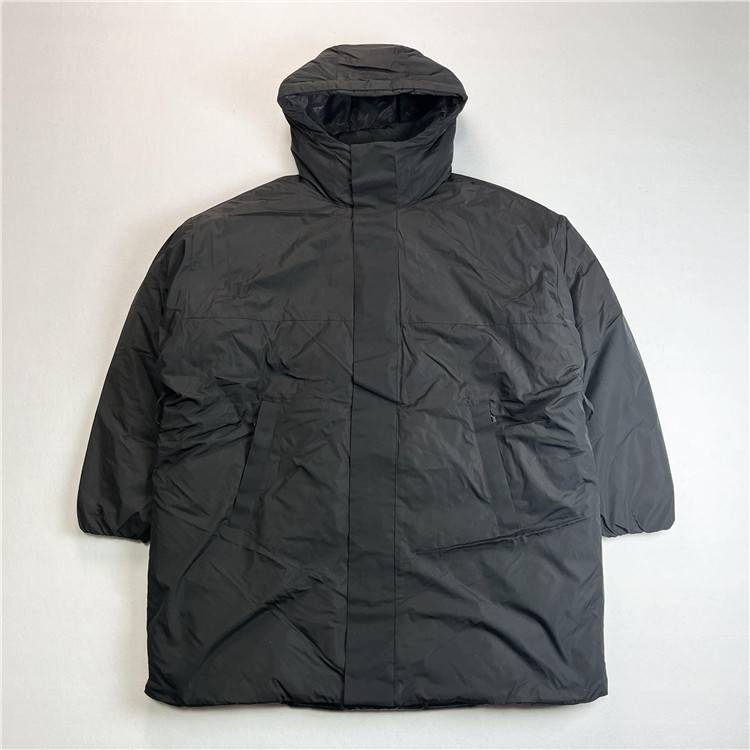 Model men's hooded long down jacket anti -splash splattered loose version M bust 150 C071