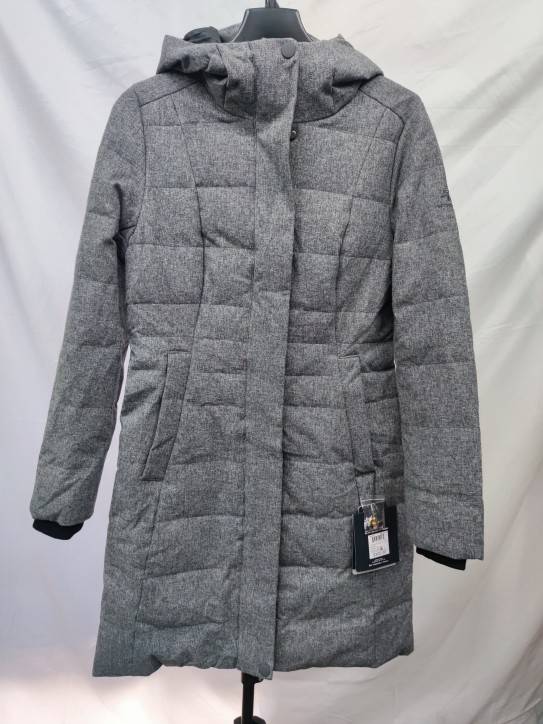 Canadian high -end outdoor brand down lady waterproof fabric ingredients down jacket, mid -length import 90 velvet